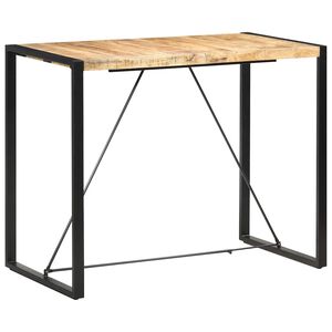 vidaXL Baro stalas, 140x70x110cm, mango medienos masyvas