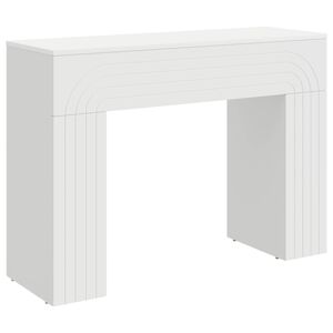 vidaXL Kavos staliukas Balta 102 x 35 x 75 cm Apdirbta mediena