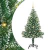 vidaXL Dirbtinė Kalėdų Eglė Su Sniegu ir LED &Scaron;viesa su 150 LED 150 cm