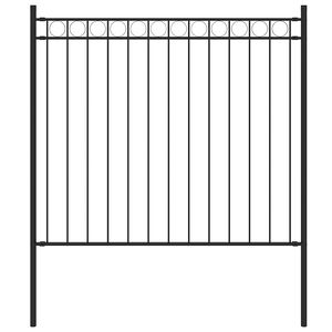 vidaXL Sodo tvora ASSEN, plienas, 1,7x0,8 m, juoda