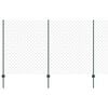 vidaXL Grandininės tvoros su stulpeliu 25 x 1,4 m PVC dengtas plienas