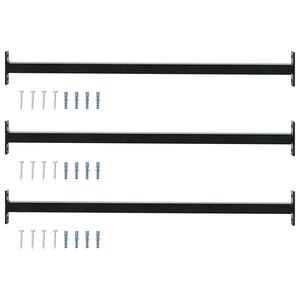 vidaXL Reguliuojama langų saugos sija 3 vnt. 710 -1200 mm Plienas
