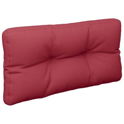 vidaXL Paletės pagalvėlė, raudonojo vyno spalvos, 80x40x12cm, audinys