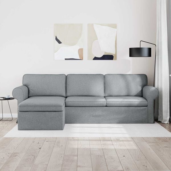 vidaXL Sofa &Scaron;viesiai pilka Bendri matmenys: 245 x 138 cm (P X G x A)