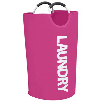vidaXL Skalbinių rūšiavimo krepšiai, 2vnt., rožinės spalvos