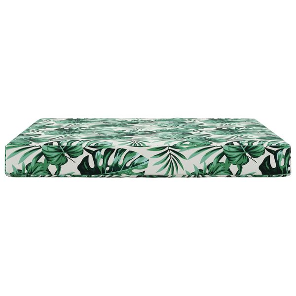 vidaXL Lauko sofa pagalvėlė Lapų ra&scaron;tas 80 x 80 x 8 cm Poliesteris