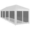 vidaXL Proginė palapinė su 10 tinklinių &scaron;oninių sienelių, 12x3m