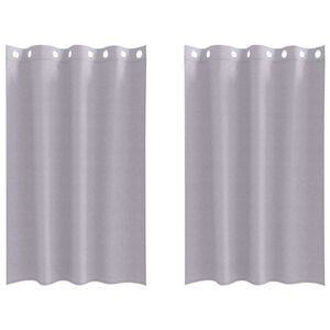 vidaXL Užuolaidos su žiedais, blokuojančios &scaron;viesą 2 pcs Metalo pilka