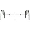 vidaXL Lovos rėmas, pilkos spalvos, 90x200cm, metalas