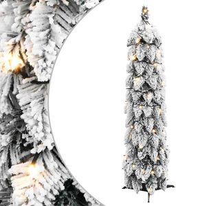 vidaXL Dirbtinė ap&scaron;viesta Kalėdų eglutė su 30 LED ir sniegu, 60cm