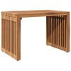 vidaXL Sodo &scaron;oninis stalas Ruda 50 x 32,5 x 35 cm Kieto teka medžio