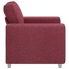 vidaXL Sofa 59cm Vyno raudona audinys