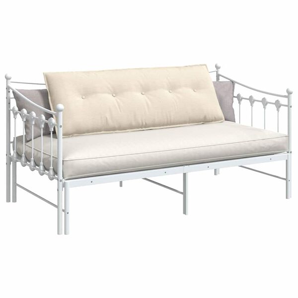 vidaXL Apsaugos Pagalvė Kreminė 140 x 50 cm Kordūrinis audinys