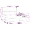 vidaXL Kiemas lova su čiužiniu Taupe 180 x 200 cm audinys