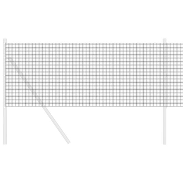 vidaXL Suvirinto vielos tvoros Pilka 0.6 x 25 m Plienas