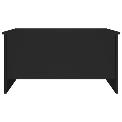 vidaXL Kavos staliukas, juodas, 80x55,5x41,5cm, apdirbta mediena
