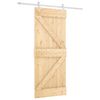 vidaXL Slankios durys Natūrali ir Balta 85 x 210 cm