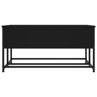 vidaXL Kavos staliukas, juodos spalvos, 80x80x40cm, apdirbta mediena