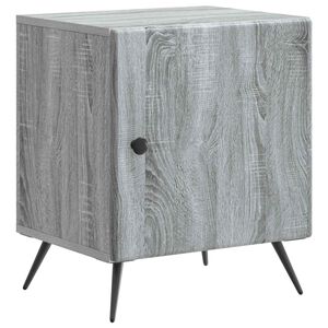 vidaXL &Scaron;alia lovos spintelė Pilka sonoma ąžuolo 43 x 34,5 x 50 cm