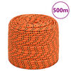 vidaXL Valties virvė, oranžinės spalvos, 8mm, 500m, polipropilenas