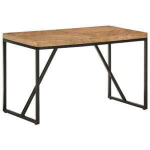 vidaXL Valgomojo stalas, 120x60x76cm, akacija ir mango mediena