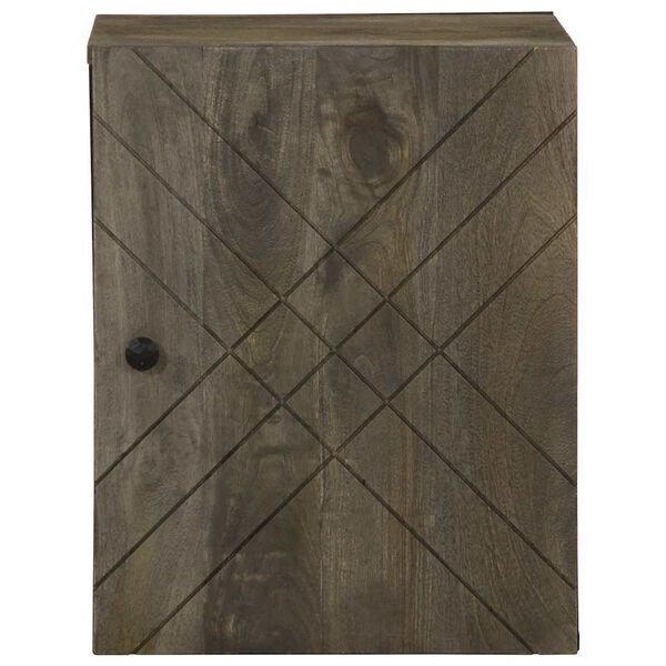 vidaXL sieninė vonios spintelė juoda 38x33x48 cm medžio masyvo mango