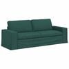 vidaXL Sofa 2 pcs Tamsiai žalia 182 x 80 x 82 cm audinys