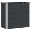 vidaXL Paauk&scaron;tinta sodo lova Juoda 100 x 50 x 91 cm WPC ir aliuminis
