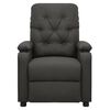 vidaXL Elektrinis masažinis krėslas, tamsiai pilkos spalvos, audinys