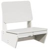 vidaXL sodo kėdė Balta 60x64x70,5 cm Pu&scaron;ies masyvo