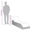 vidaXL sulankstomas gultas nuo saulės su pagalvėlėmis saugojimui pilka