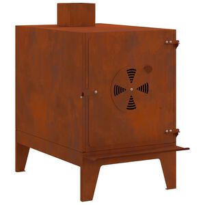 vidaXL Kempingo viryklė, 35x50x60 cm, Corten plienas