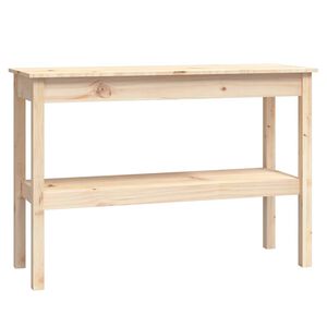 vidaXL Konsolinis staliukas, 110x40x75cm, pu&scaron;ies medienos masyvas