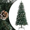 vidaXL Dirbtinė Kalėdų eglutė su stovu, žalios spalvos, 120cm, PVC