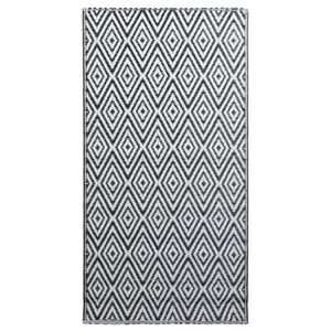 vidaXL Lauko kilimas, ARAKIL baltos ir juodos spalvos, 160x230cm, PP