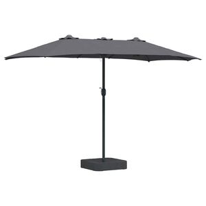 vidaXL Sodo skėtis 385 x 209 x 244 cm Poliesteris ir plienas