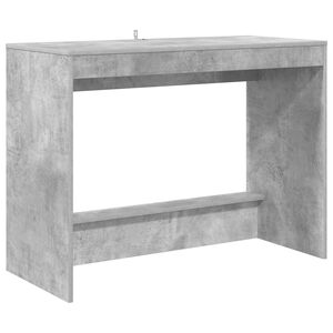 vidaXL Lovos stalas Betono pilka Apdirbta mediena 100 x 45 x 75 cm
