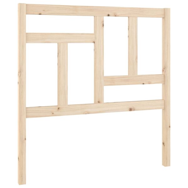 vidaXL Lovos galvūgalis, 80,5x4x100cm, pušies medienos masyvas