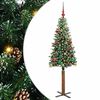 vidaXL Lieknas Kalėdų eglutė Žalia 150 cm PVC ir kietasis pu&scaron;ų medis