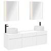 vidaXL Vonios spintos komplektas 5 pcs Balta 53 x 15,5 x 70 cm