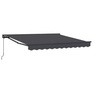 vidaXL Markizės rėmas Antracitas 300 x 250 cm Poliesteris su PU danga