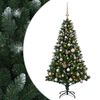 vidaXL Dirbtinė Kalėdų eglutė su burbulais 120 cm 150 LED &Scaron;ilta balta