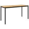 vidaXL Sodo Baro Stalas NAARDEN Balinta ir juoda 196 x 80,5 x 105 cm