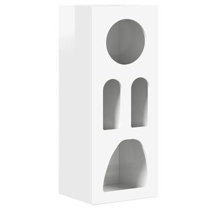 vidaXL Kabalas Auk&scaron;tai blizganti balta 40 x 35 x 100.5 cm