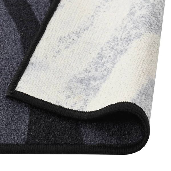 vidaXL Kilimas-takelis, juodos spalvos, 80x250cm