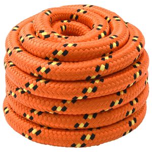 vidaXL Laivo virvė 3 mm 50 m Oranžinė