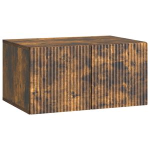 vidaXL Sieninė TV spintelė 59,5 x 41 x 30 cm Dūminio ąžuolo
