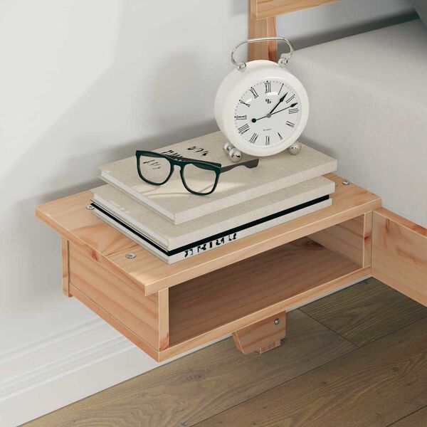 vidaXL Lovos rėmas Ruda 120 x 200 cm Kietos pu&scaron;ies mediena