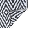 vidaXL Lauko kilimas, ARAKIL baltos ir juodos spalvos, 160x230cm, PP