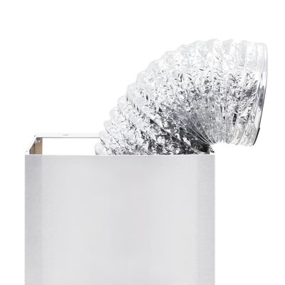vidaXL Sieninis gartraukis, 60cm, nerūdijantis plienas, su LED